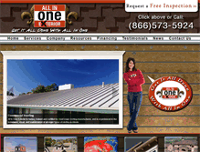 Tablet Screenshot of allinoneexterior.com